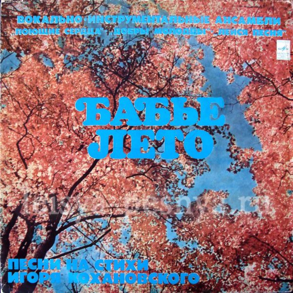 ВИА Лейся песня - виниловые пластинки фирмы Мелодия 1977 гигант